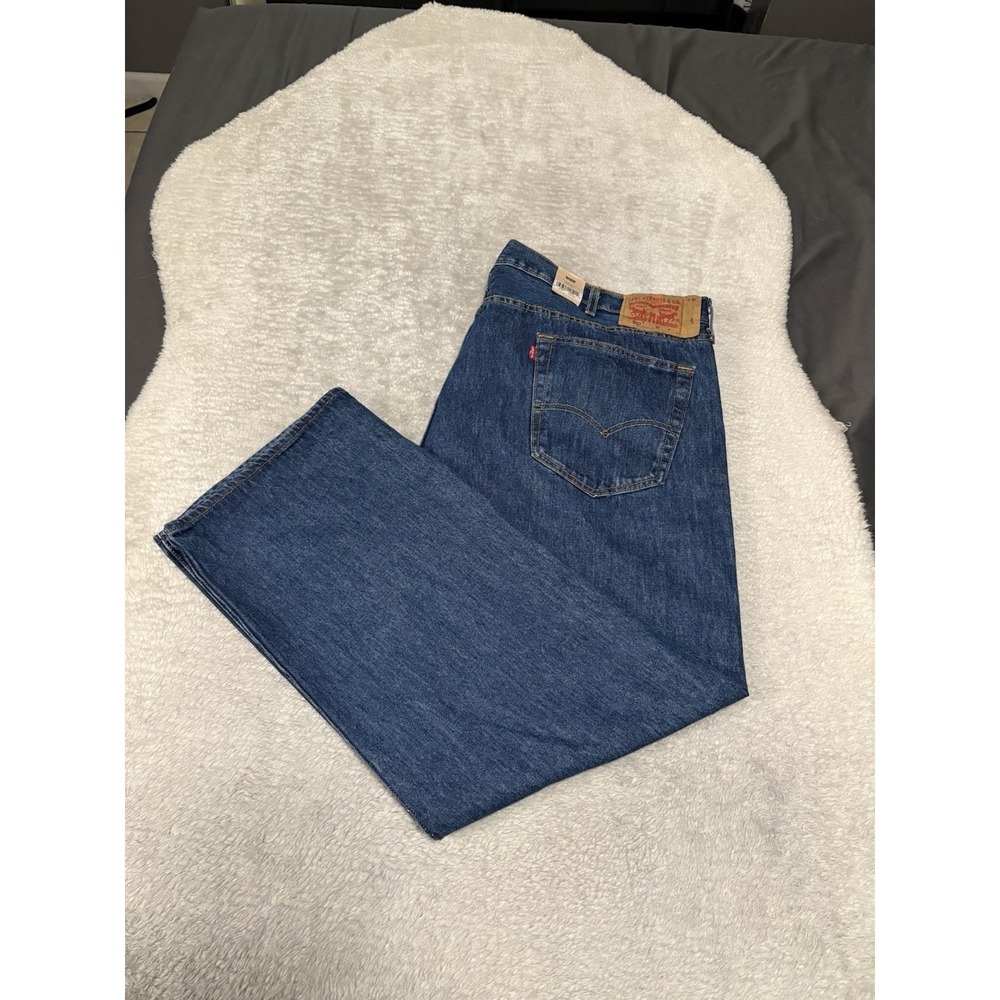 New Levi's 501 Original Straight Button Fly Blue Denim Jeans 46x29 B&T NWT Pants